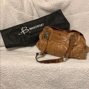 Genuine B. Makowsky Leather Handbag
